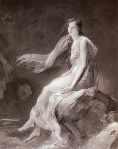 Juliette Récamier by Jean-Honore Fragonard