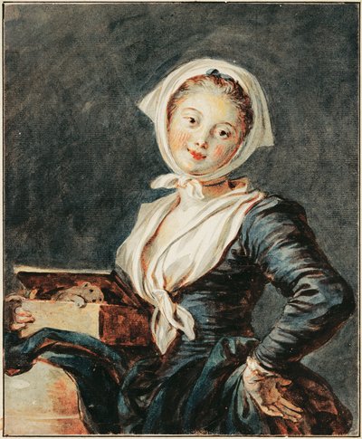 The Girl with the Marmot by Jean-Honore Fragonard