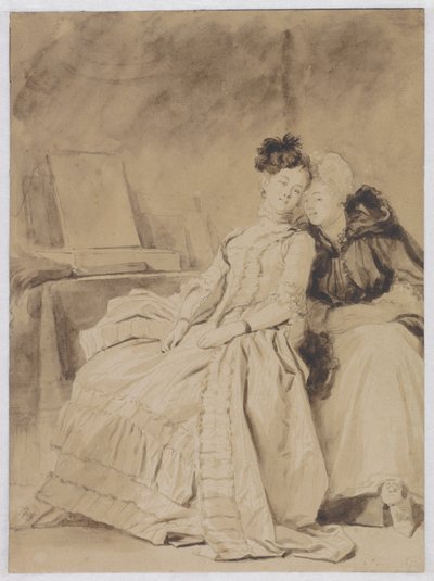 The Intimate Conversation by Jean Honore Fragonard