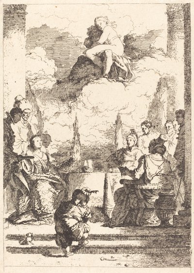 The Feast of Anthony and Cleopatra by Jean Honoré Fragonard after Giovanni Battista Tiepolo