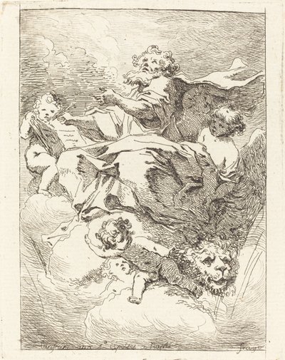Saint Mark by Jean Honoré Fragonard after Giovanni Lanfranco