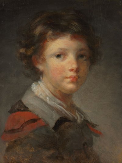 A Boy in a Red-lined Cloak, 1780s by Jean Honore Fragonard