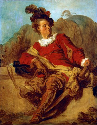 Abbot of Saint-Non, Dressed in Spanish Style by Jean Honore Fragonard