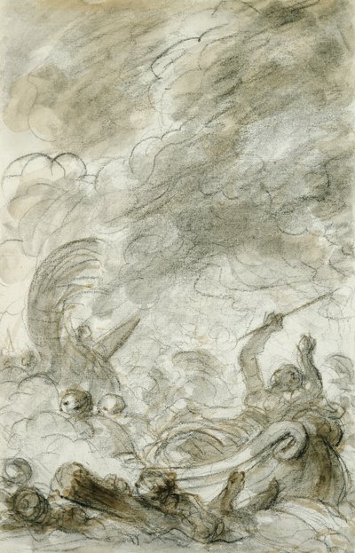 Alcina flees by Jean Honore Fragonard