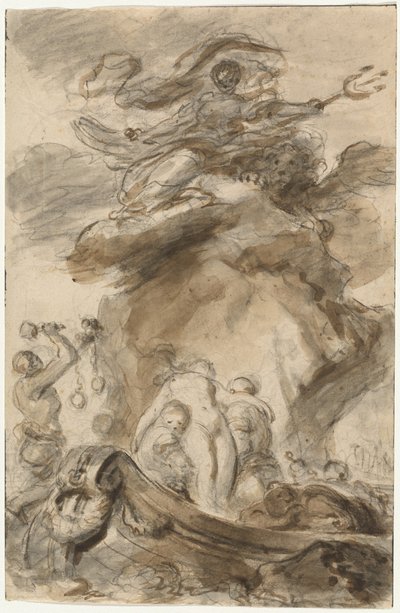 Angelica Is Exposed to the Orc by Jean Honore Fragonard