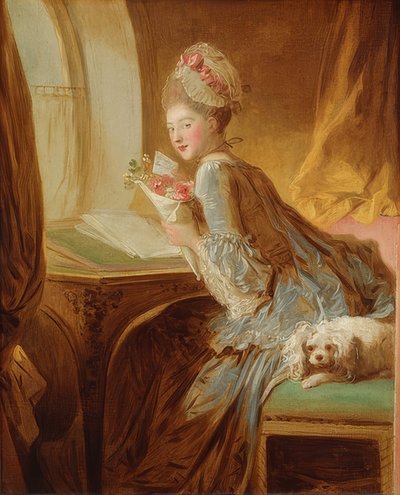 The Love Letter. Early 1770s by Jean Honore Fragonard