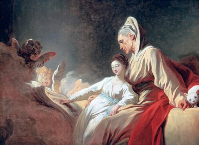 Education of the Virgin by Jean Honore Fragonard