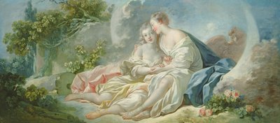Jupiter Disguised as Diana Tries to Seduce Callisto by Jean Honore Fragonard