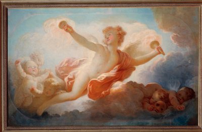 Love Kissing the Universe. Painting by Jean Honore Fragonard by Jean Honore Fragonard