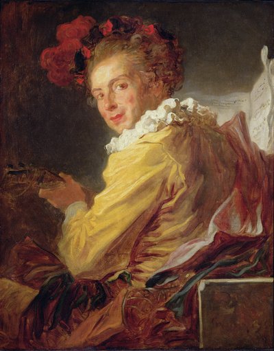 Music, a Portrait of Monsieur de la Breteche, Brother of the Abbot of Saint-Non, 1769 by Jean Honore Fragonard