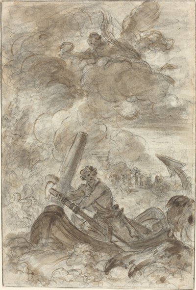 Orlando Kills the Orc with an Anchor by Jean Honore Fragonard