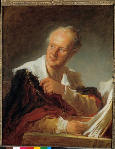 Portrait of Denis Diderot by Jean Honore Fragonard