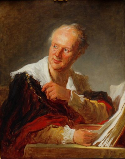 Portrait of Denis Diderot by Jean Honore Fragonard