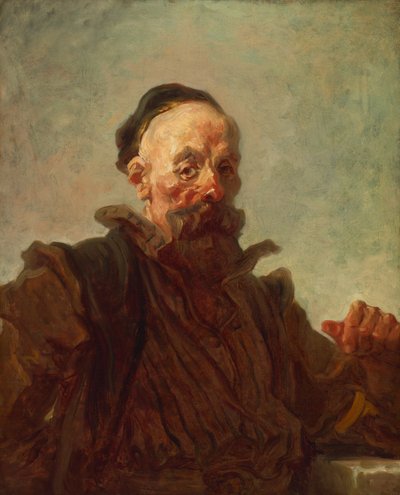 Portrait of a Man in Costume by Jean Honore Fragonard