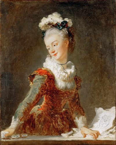 Portrait of the Ballerina Marie-Madeleine Guimard by Jean Honore Fragonard