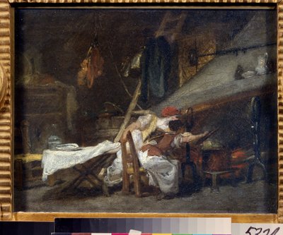 At the Stove by Jean Honore Fragonard