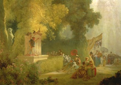 The Fete at Saint-Cloud (detail) by Jean Honore Fragonard