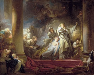 The High Priest Coresus Sacrificing Himself to Save Callirhoe by Jean Honore Fragonard