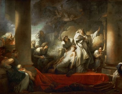 The High Priest Coresus Sacrificing Himself to Save Callirhoe by Jean Honore Fragonard