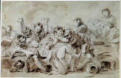 The Aggressor Punished by Jean Honore Fragonard