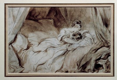 The Happy Moment by Jean Honore Fragonard
