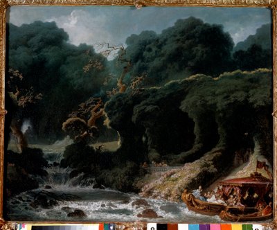 The party in Rambouillet called the island of love by Jean Honore Fragonard