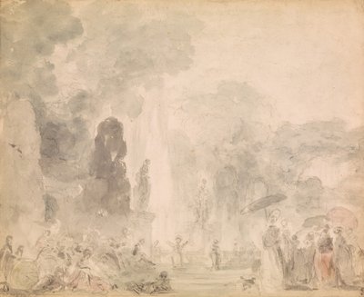 View of a Park by Jean Honore Fragonard