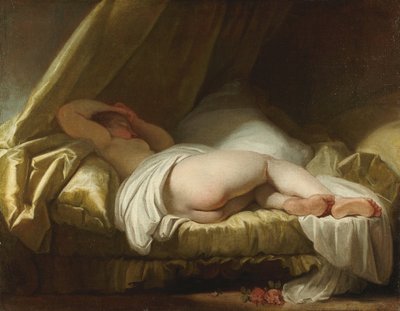 Young Girl Sleeping by Jean Honore Fragonard