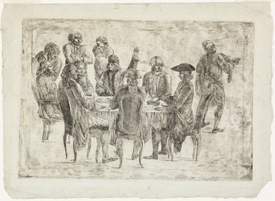 Le Déjeuner de Voltaire à Ferney or Le Souper des Philosophes by Jean Huber