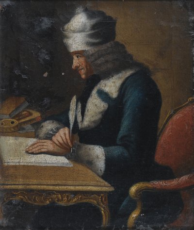 Portrait of Francois Marie Arouet de Voltaire 1694-1778 by Jean Huber