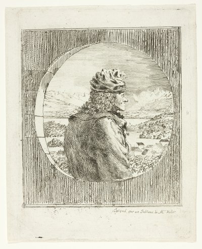 Voltaire Seen in Profile by Jean Huber