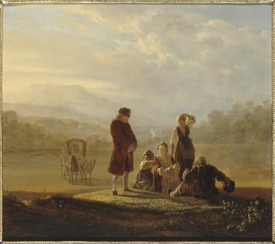 Voltaire and the peasants of Ferney, ca 1770 by Jean Huber
