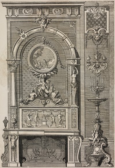 Fireplace by Jean I  Berain