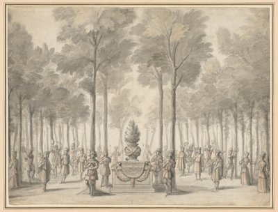 Design for the Divertissement from "La Pastorale" (First Entrée of the opera-ballet "Les Muses" by Danchet and Campra") by Jean I Berain