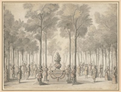 Design for the Divertissement from La Pastorale First Entrée of the opera-ballet Les Muses by Jean I Berain