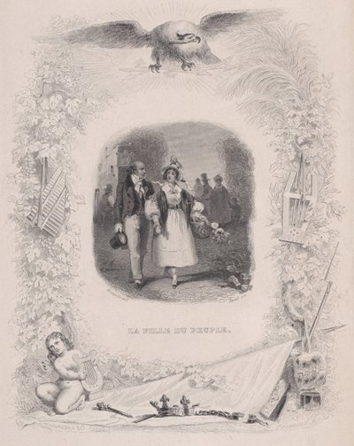 Daughter of the People from The Songs of Béranger, 1829 by Jean Ignace Isidore Gérard