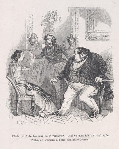 I was deprived of the happiness to pick it up... I saw a hundred times an agile rival offer... by Jean Ignace Isidore Gérard