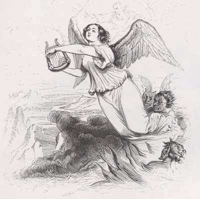 The Exiled Angel from The Complete Works of Béranger by Jean Ignace Isidore Gérard