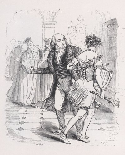 The Fleeing Muse from The Complete Works of Béranger, 1836 by Jean Ignace Isidore Gérard