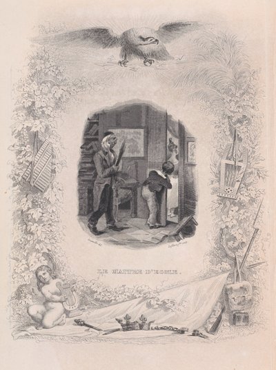 The Schoolmaster from The Songs of Béranger by Jean Ignace Isidore Gérard