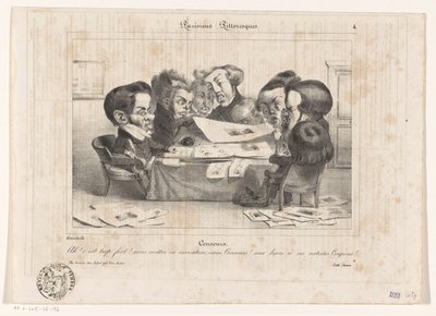 Caricature of French Censors by Jean Ignace Isidore Gérard Grandville