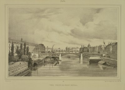 View of the Pont Royal by Jean Jacottet