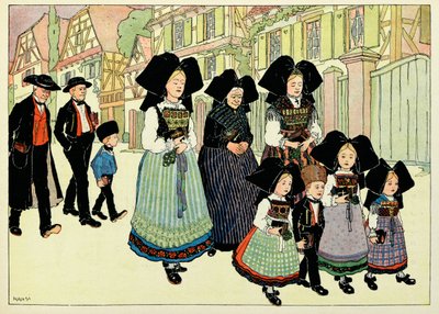 My Village, Those Who Do Not Forget: Out of Church by Jean Jacques (1873 1951) Waltz