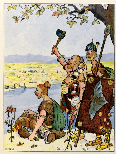 The Story of Alsace Tells the Children; The Germans See Alsace on the Other Side of the Rhine by Jean Jacques (1873 1951) Waltz