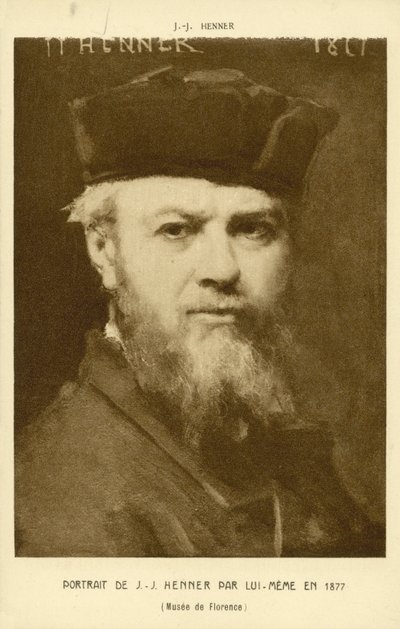 Self-portrait of Jean-Jacques Henner, French artist by Jean Jacques (after) Henner