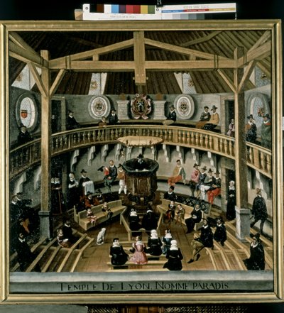 Protestantism (Calvinism): The Temple of Paradise in 1564 by Jean Jacques (after) Perrissin