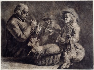 The Oboist by Jean Jacques Boissieu de