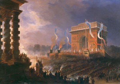 Festival of the Fraternity of the Arc de Triomphe, 24th April 1848 by Jean Jacques Champin