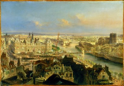 Planting of a Liberty Tree, in front of the City Hall, March 24, 1848 by Jean Jacques Champin