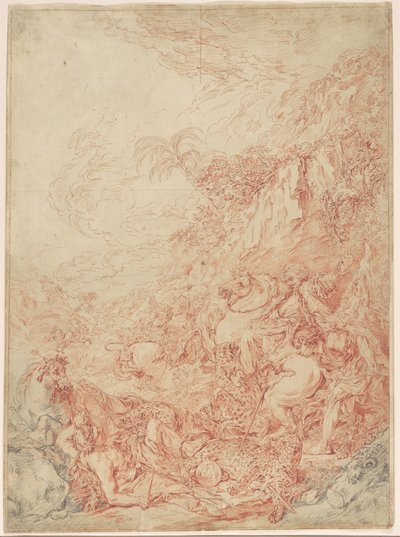 Leopard Hunt by Jean Jacques Flipart